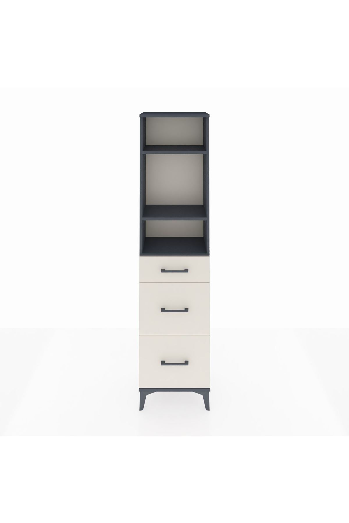Arges Dolap 3 Raflı 3 Çekmeceli 44x30x182 - S22M048V4A