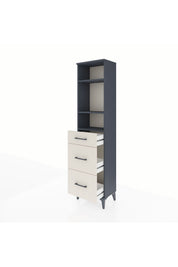 Arges Dolap 3 Raflı 3 Çekmeceli 44x30x182 - S22M048V4A