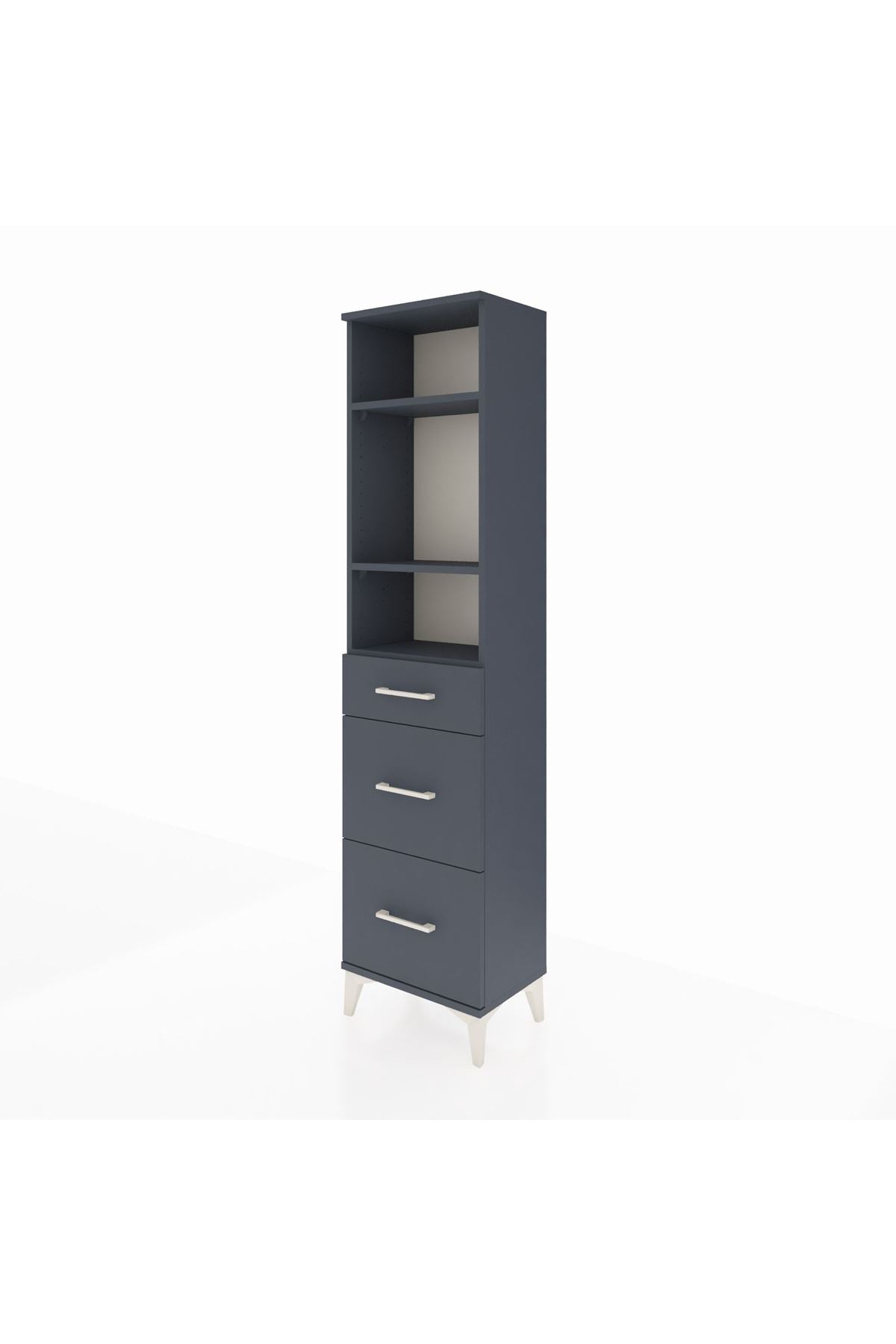 Arges Dolap 3 Raflı 3 Çekmeceli 44x30x182 - S22M048V5A