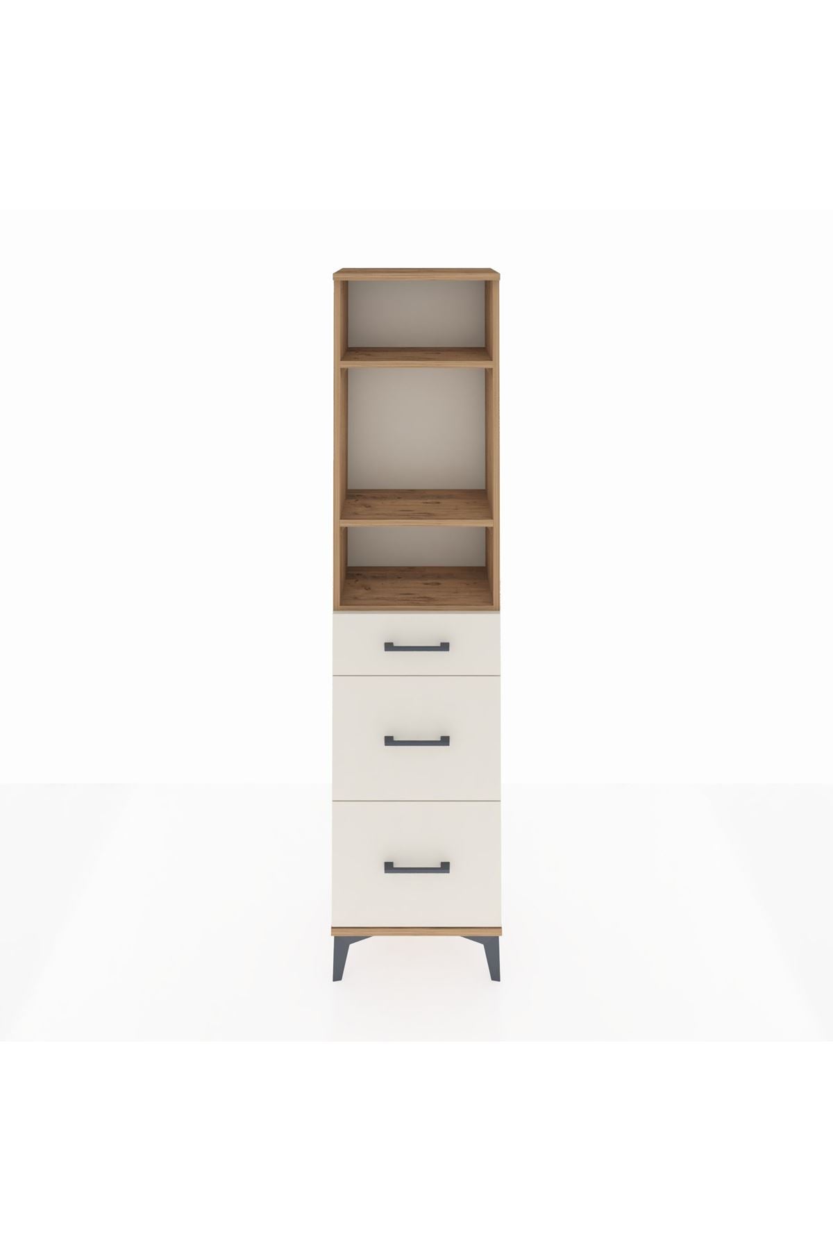 Arges Dolap 3 Raflı 3 Çekmeceli 44x30x182 - S22M048V7A