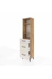 Arges Dolap 3 Raflı 3 Çekmeceli 44x30x182 - S22M048V7A