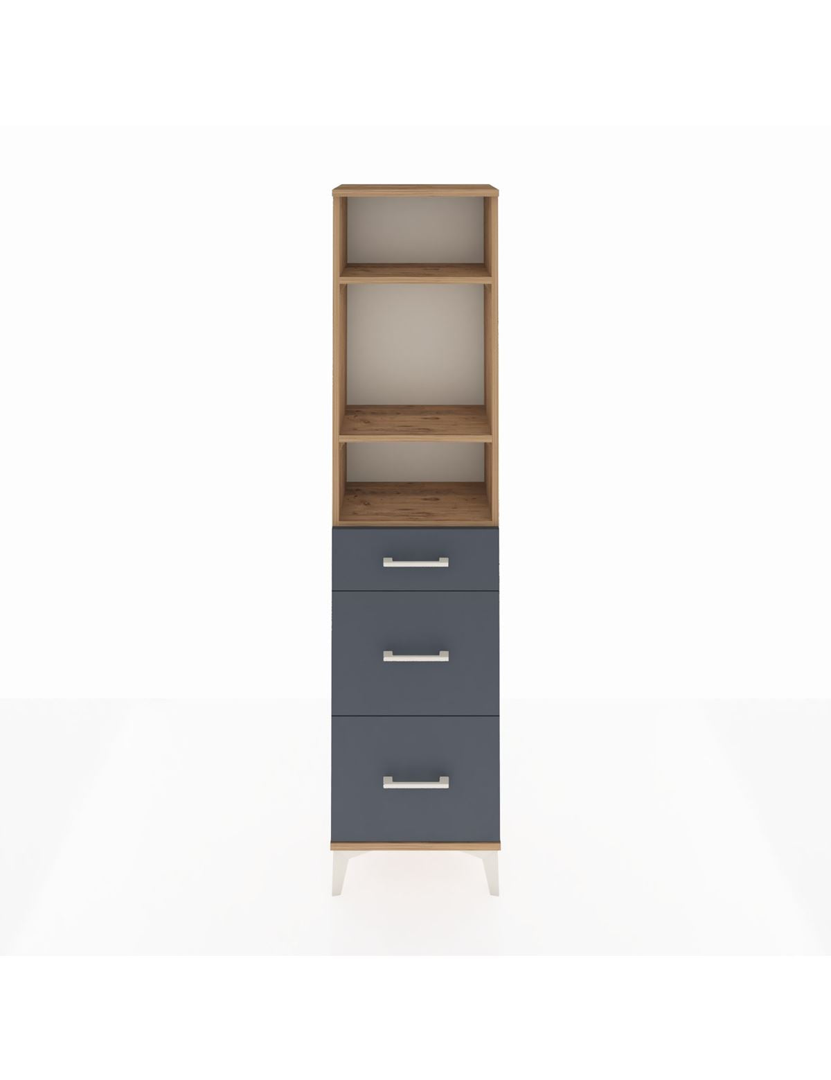 Arges Dolap 3 Raflı 3 Çekmeceli 44x30x182 - S22M048V8A