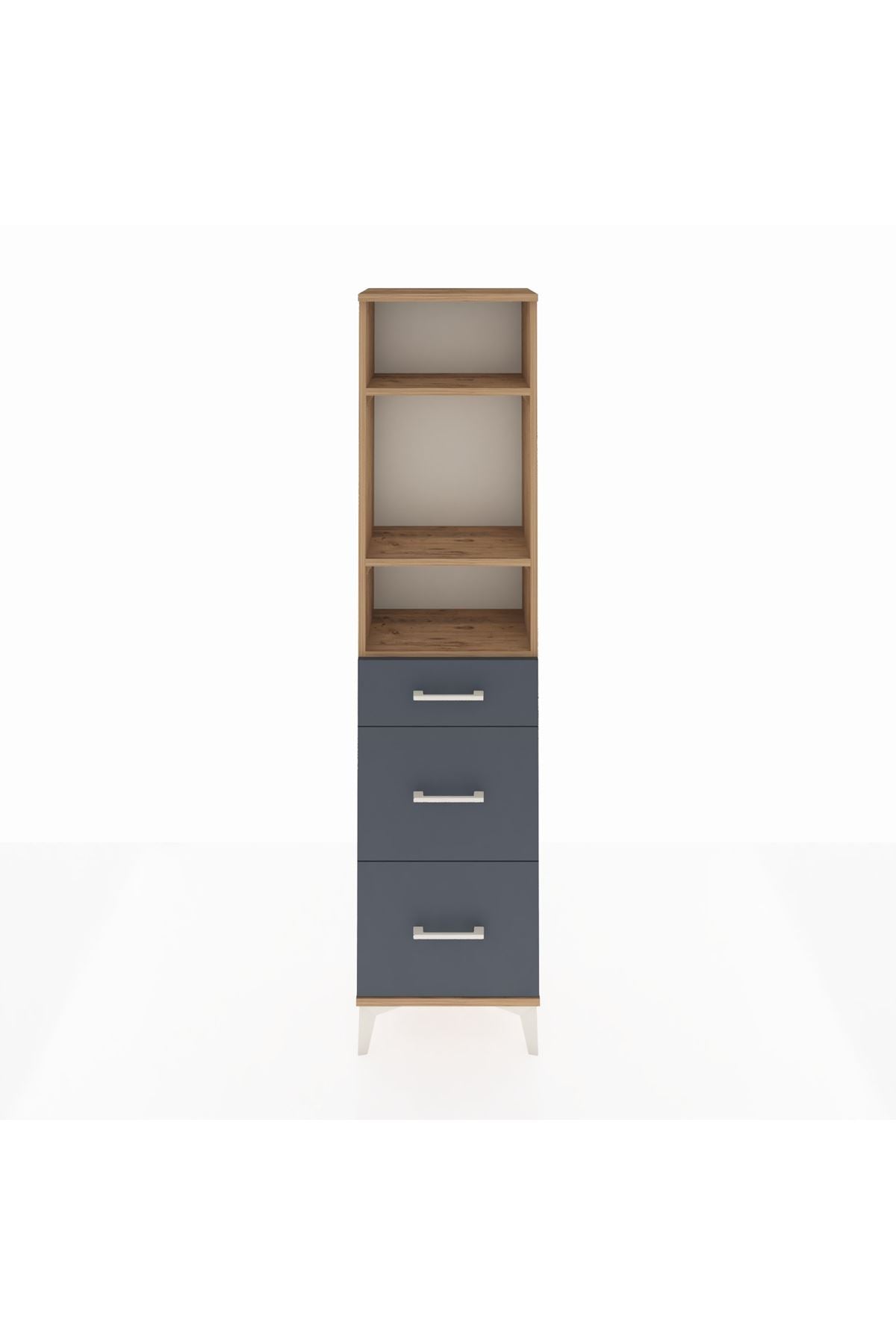 Arges Dolap 3 Raflı 3 Çekmeceli 44x30x182 - S22M048V8A