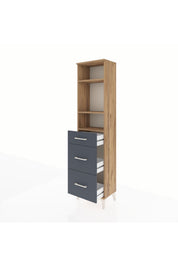 Arges Dolap 3 Raflı 3 Çekmeceli 44x30x182 - S22M048V8A