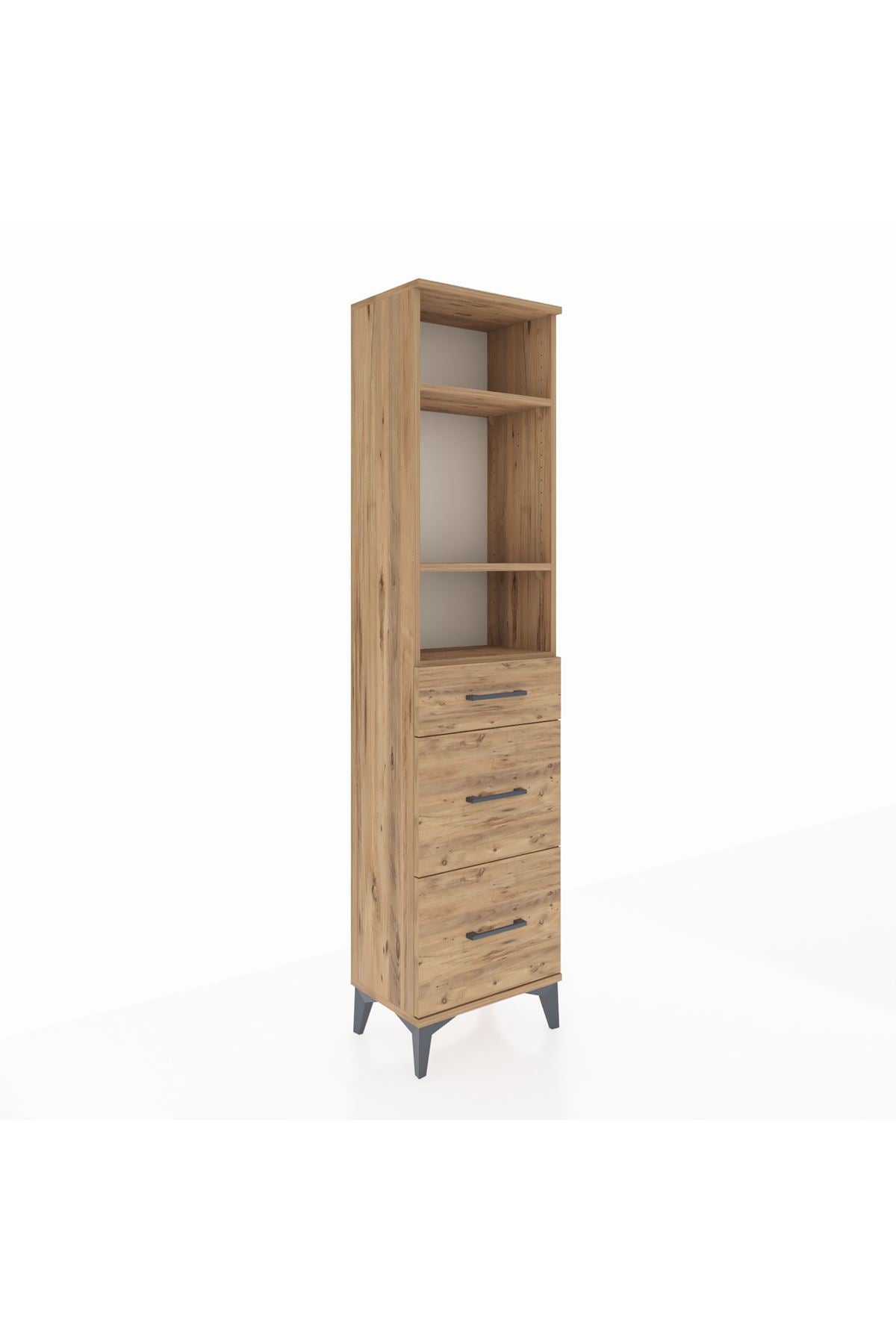 Arges Dolap 3 Raflı 3 Çekmeceli 44x30x182 - S22M048V9A