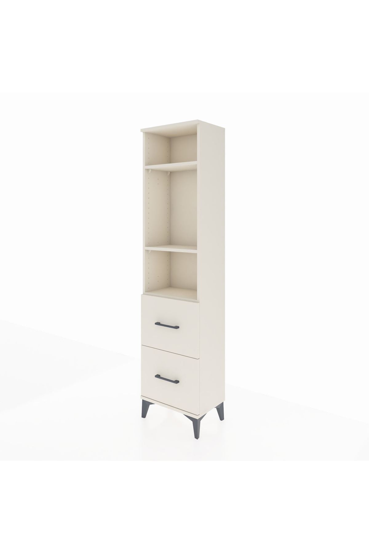 Arges Dolap 3 Raflı 2 Çekmeceli 44x30x182 - S22M049V1A