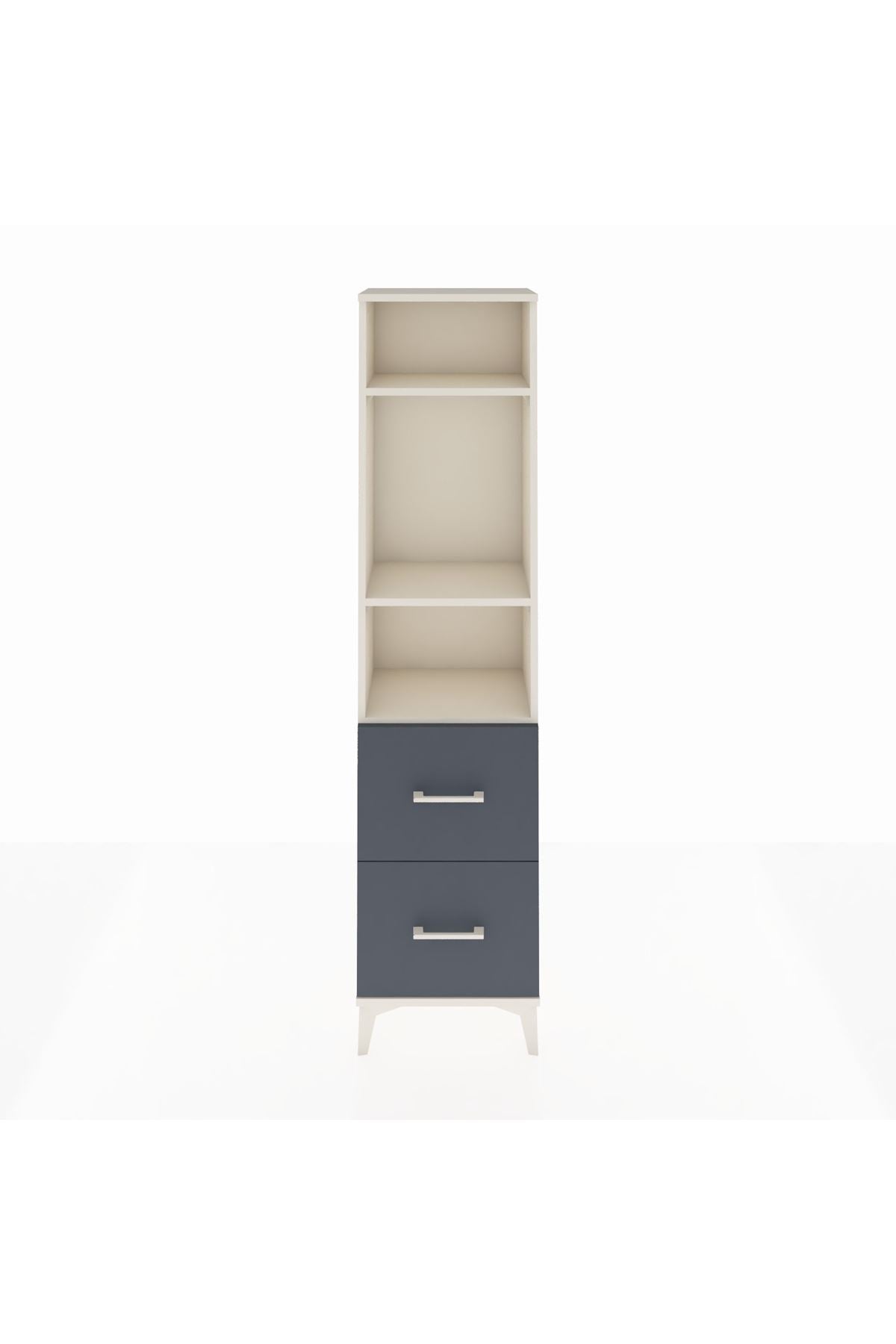 Arges Dolap 3 Raflı 2 Çekmeceli 44x30x182 - S22M049V2A