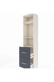 Arges Dolap 3 Raflı 2 Çekmeceli 44x30x182 - S22M049V2A