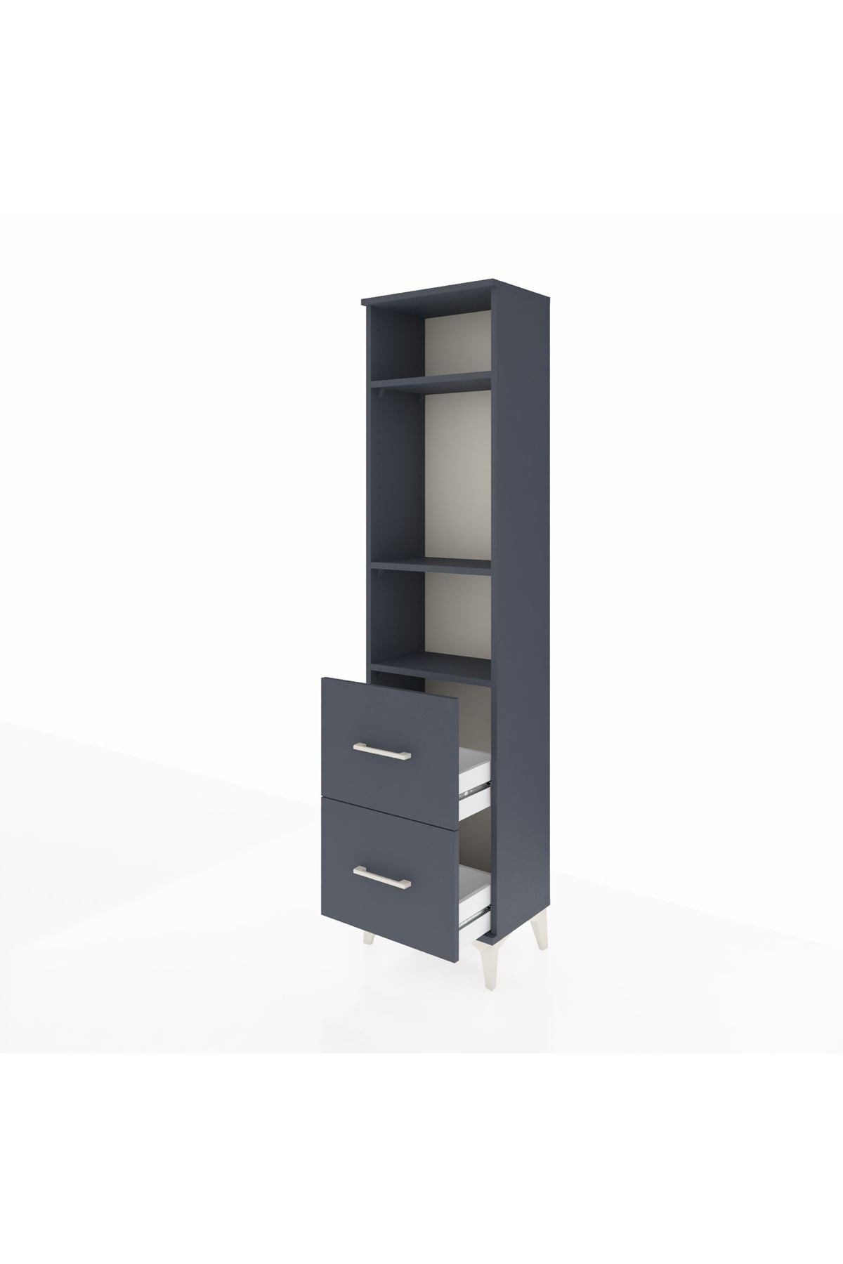 Arges Dolap 3 Raflı 2 Çekmeceli 44x30x182 - S22M049V5A