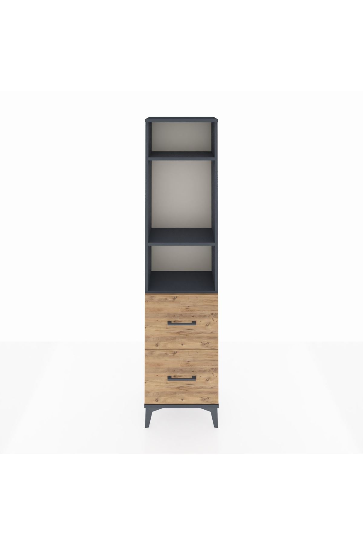 Arges Dolap 3 Raflı 2 Çekmeceli 44x30x182 - S22M049V6A