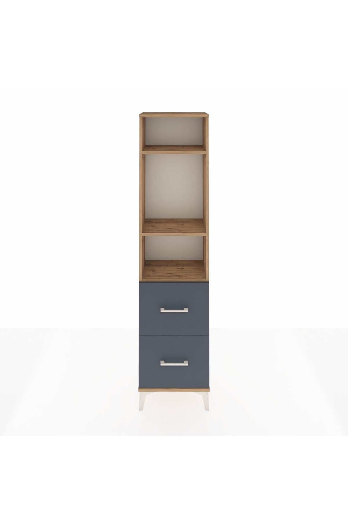 Arges Dolap 3 Raflı 2 Çekmeceli 44x30x182 - S22M049V8A