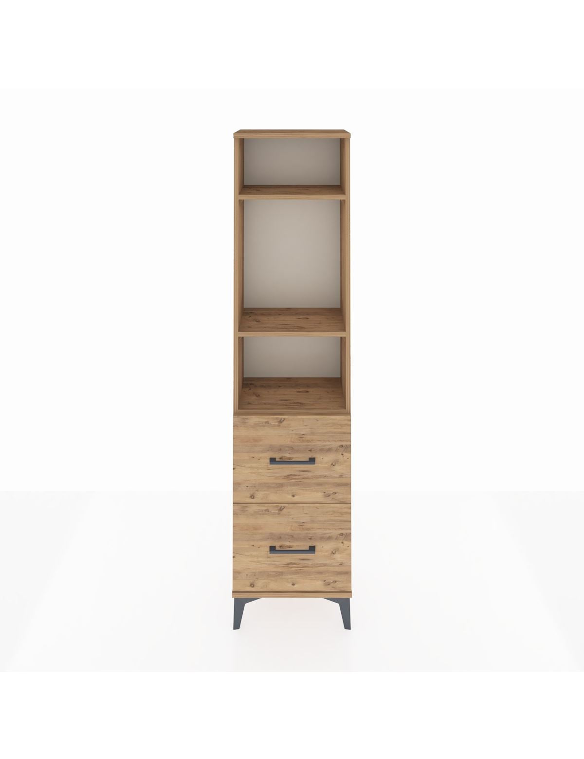 Arges Dolap 3 Raflı 2 Çekmeceli 44x30x182 - S22M049V9A