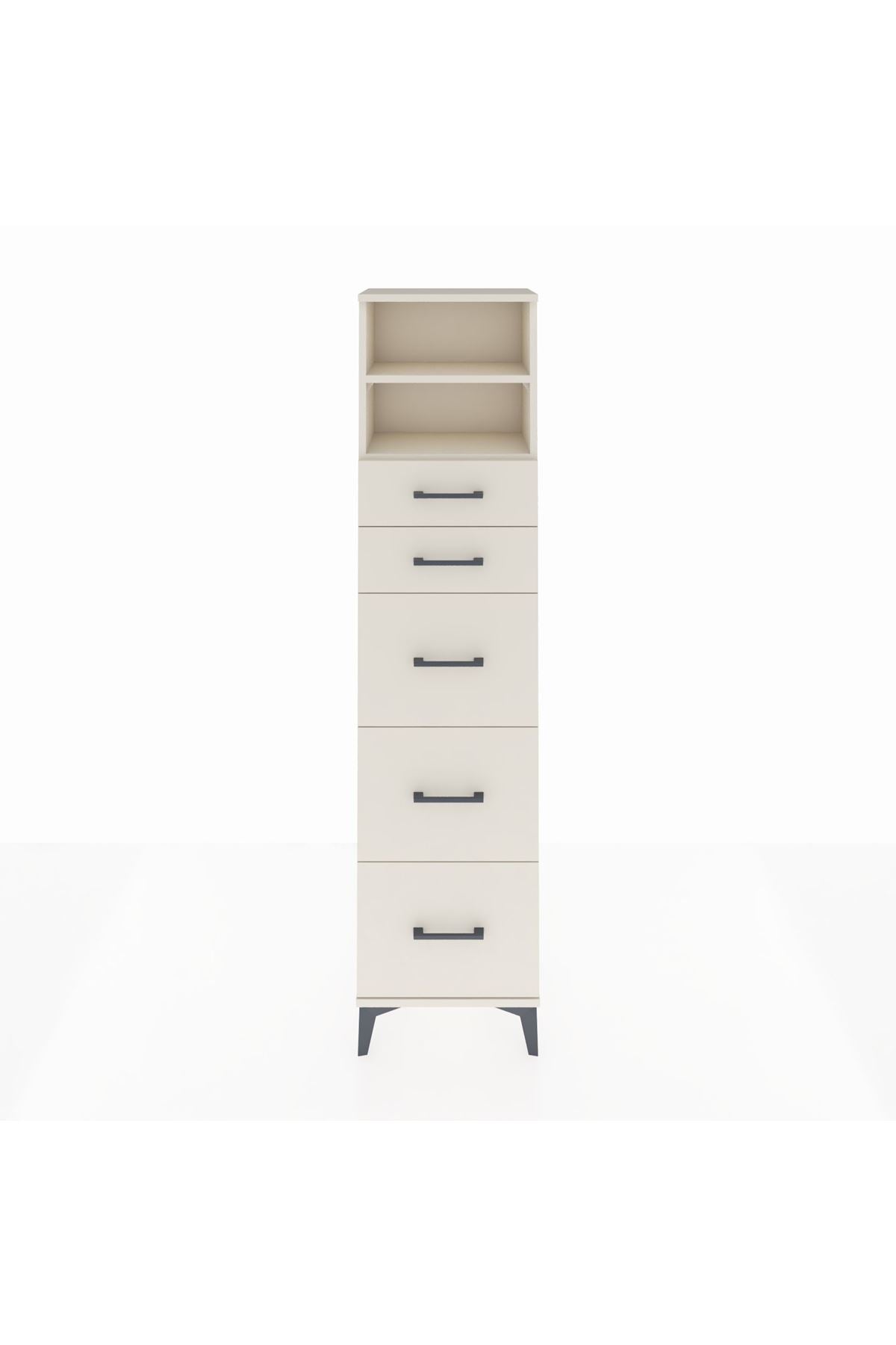 Arges Dolap 2 Raflı 5 Çekmeceli 44x30x182 - S22M050V1A