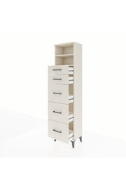 Arges Dolap 2 Raflı 5 Çekmeceli 44x30x182 - S22M050V1A