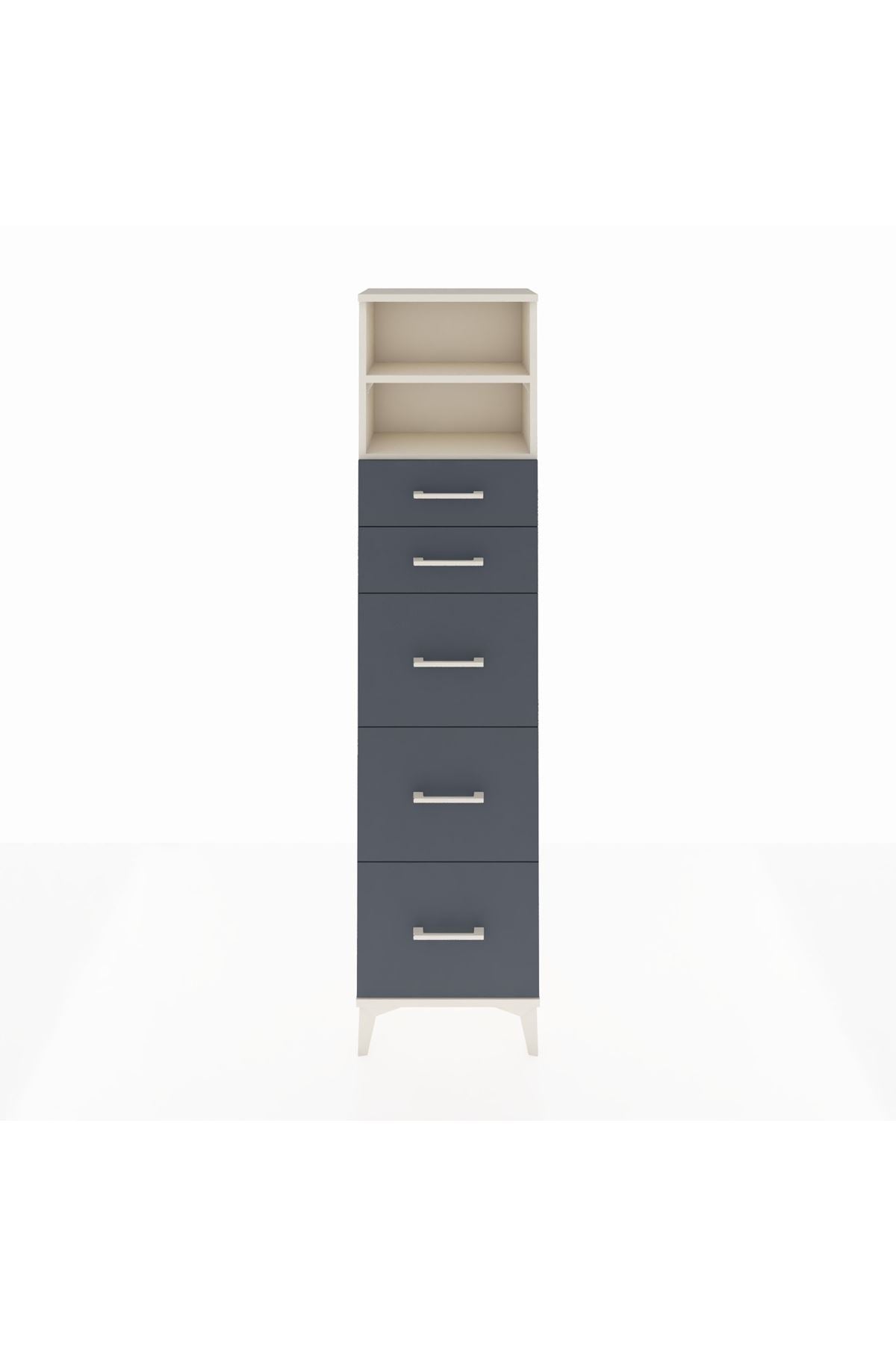 Arges Dolap 2 Raflı 5 Çekmeceli 44x30x182 - S22M050V2A