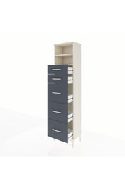 Arges Dolap 2 Raflı 5 Çekmeceli 44x30x182 - S22M050V2A