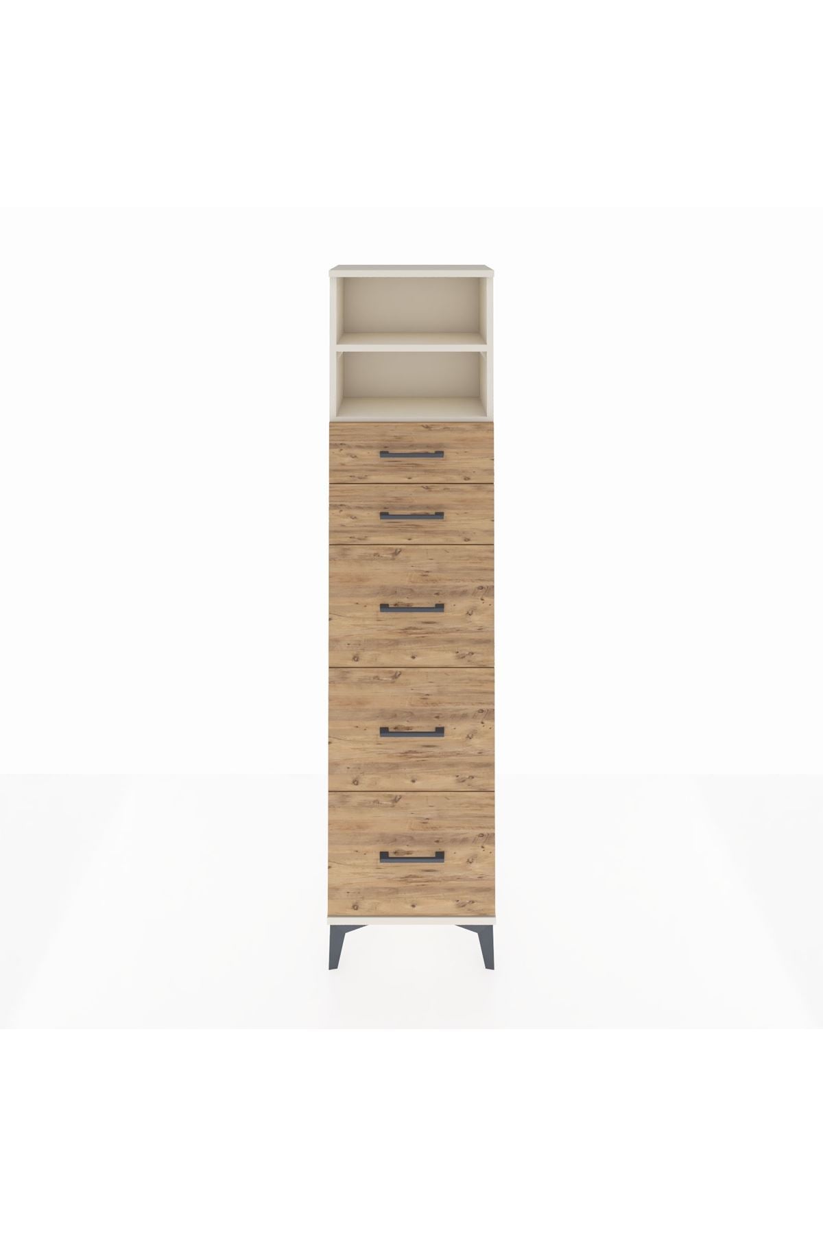 Arges Dolap 2 Raflı 5 Çekmeceli 44x30x182 - S22M050V3A