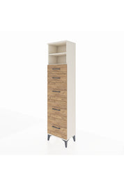 Arges Dolap 2 Raflı 5 Çekmeceli 44x30x182 - S22M050V3A