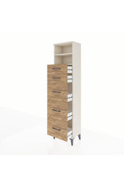 Arges Dolap 2 Raflı 5 Çekmeceli 44x30x182 - S22M050V3A