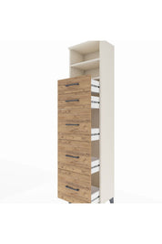 Arges Dolap 2 Raflı 5 Çekmeceli 44x30x182 - S22M050V3A