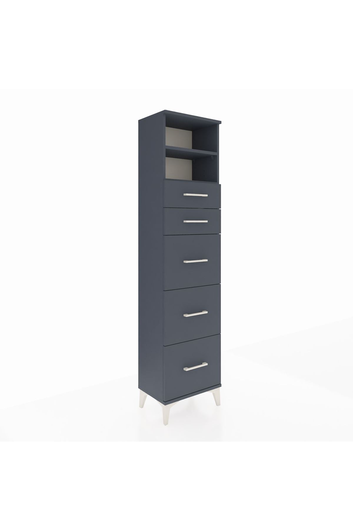 Arges Dolap 2 Raflı 5 Çekmeceli 44x30x182 - S22M050V5A
