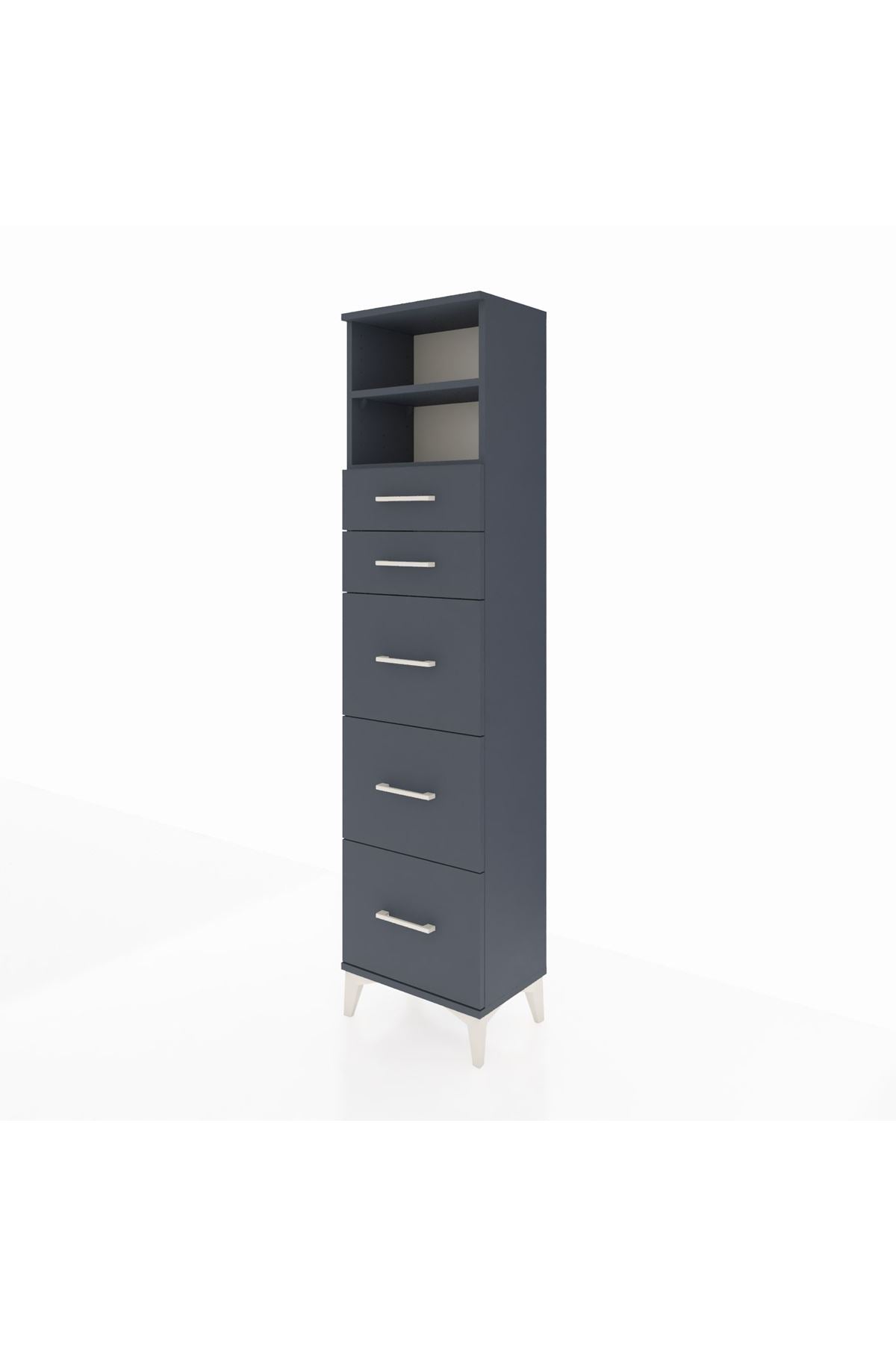 Arges Dolap 2 Raflı 5 Çekmeceli 44x30x182 - S22M050V5A