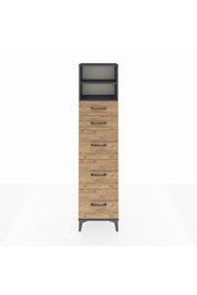 Arges Dolap 2 Raflı 5 Çekmeceli 44x30x182 - S22M050V6A