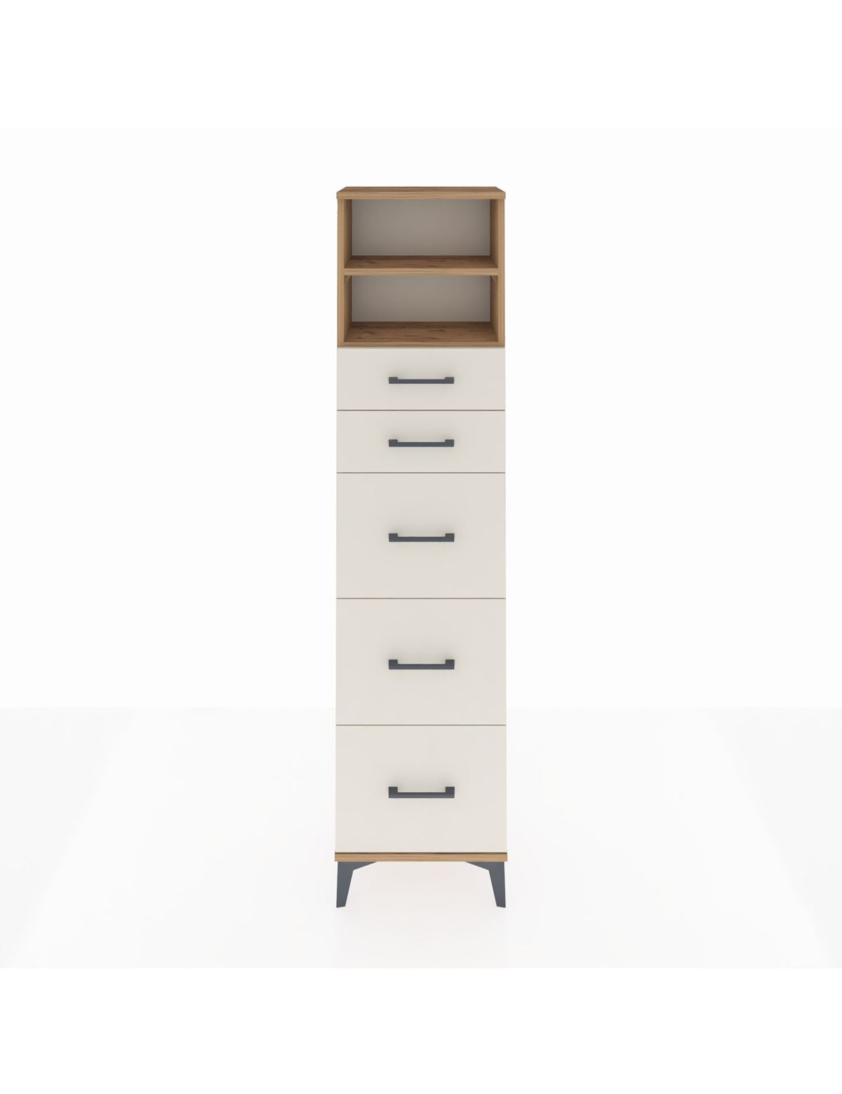 Arges Dolap 2 Raflı 5 Çekmeceli 44x30x182 - S22M050V7A