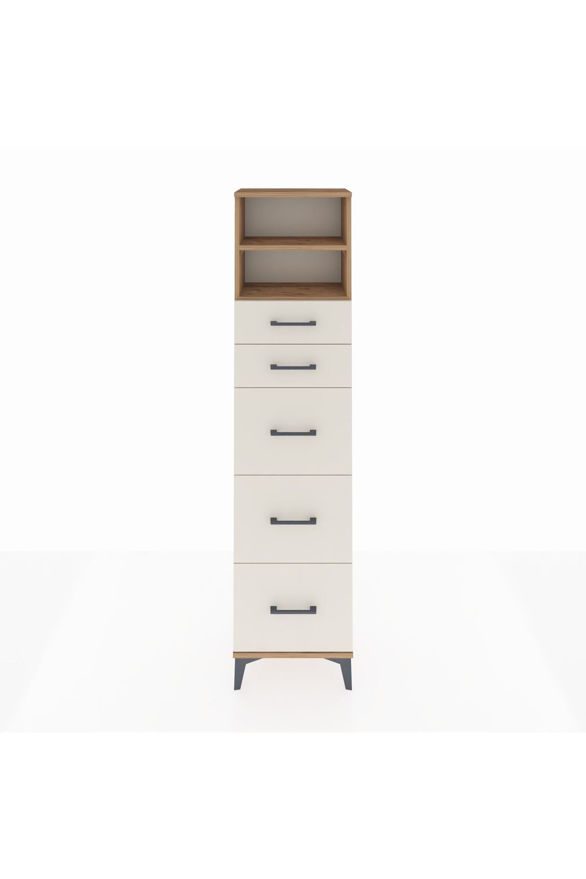 Arges Dolap 2 Raflı 5 Çekmeceli 44x30x182 - S22M050V7A