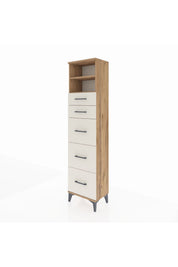Arges Dolap 2 Raflı 5 Çekmeceli 44x30x182 - S22M050V7A