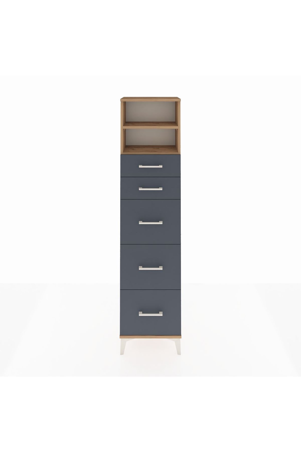 Arges Dolap 2 Raflı 5 Çekmeceli 44x30x182 - S22M050V8A