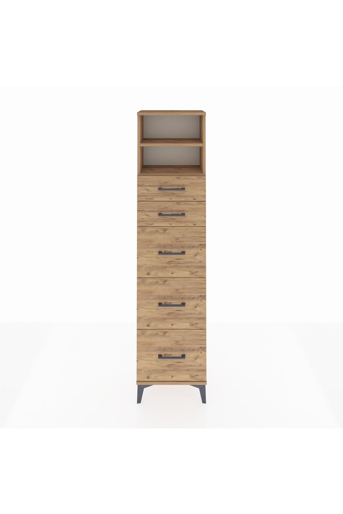 Arges Dolap 2 Raflı 5 Çekmeceli 44x30x182 - S22M050V9A
