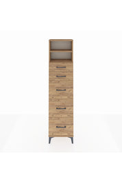 Arges Dolap 2 Raflı 5 Çekmeceli 44x30x182 - S22M050V9A
