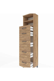 Arges Dolap 2 Raflı 5 Çekmeceli 44x30x182 - S22M050V9A