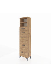 Arges Dolap 2 Raflı 5 Çekmeceli 44x30x182 - S22M050V9A