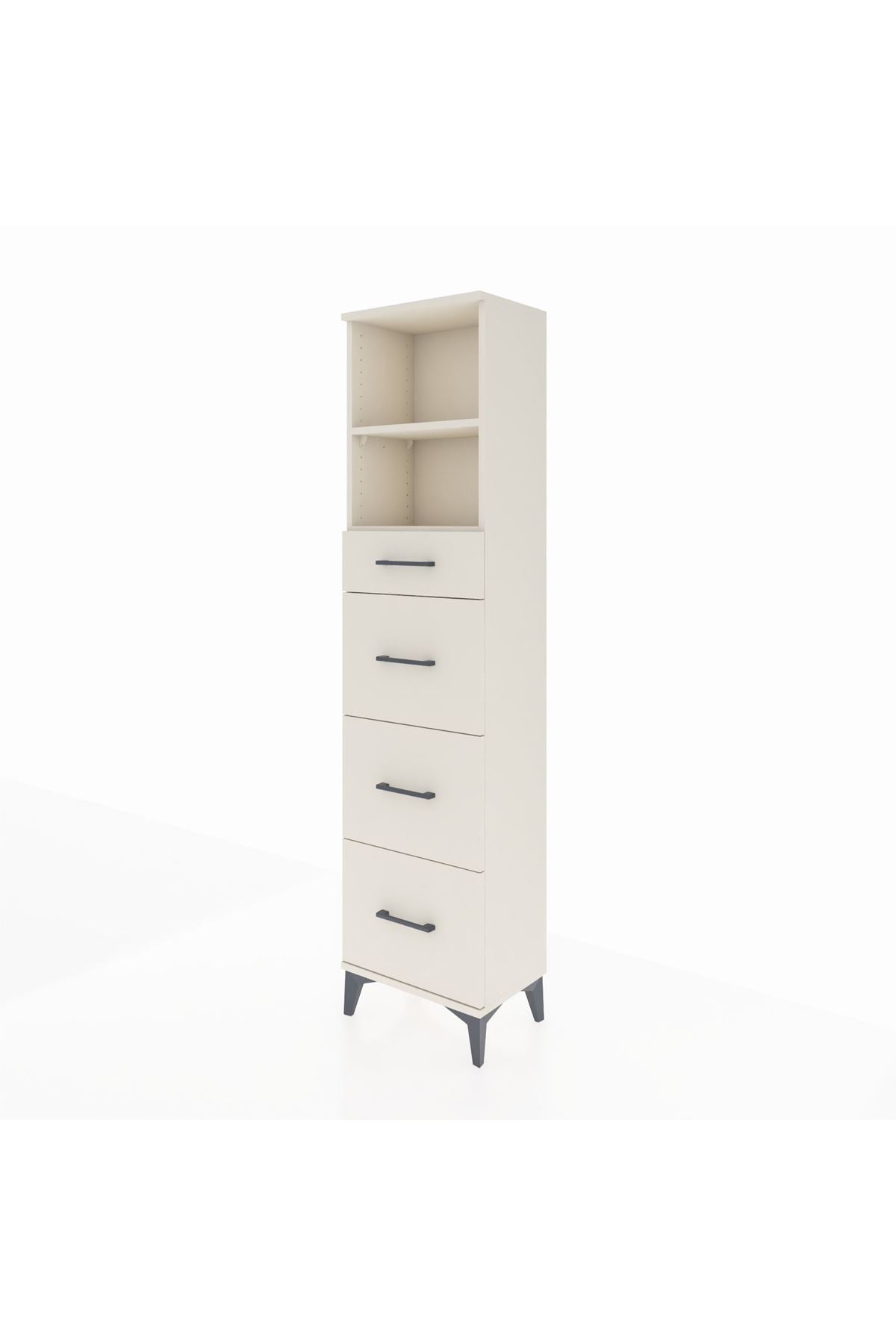 Arges Dolap 2 Raflı 4 Çekmeceli 44x30x182 - S22M051V1A