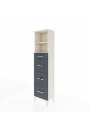 Arges Dolap 2 Raflı 4 Çekmeceli 44x30x182 - S22M051V2A
