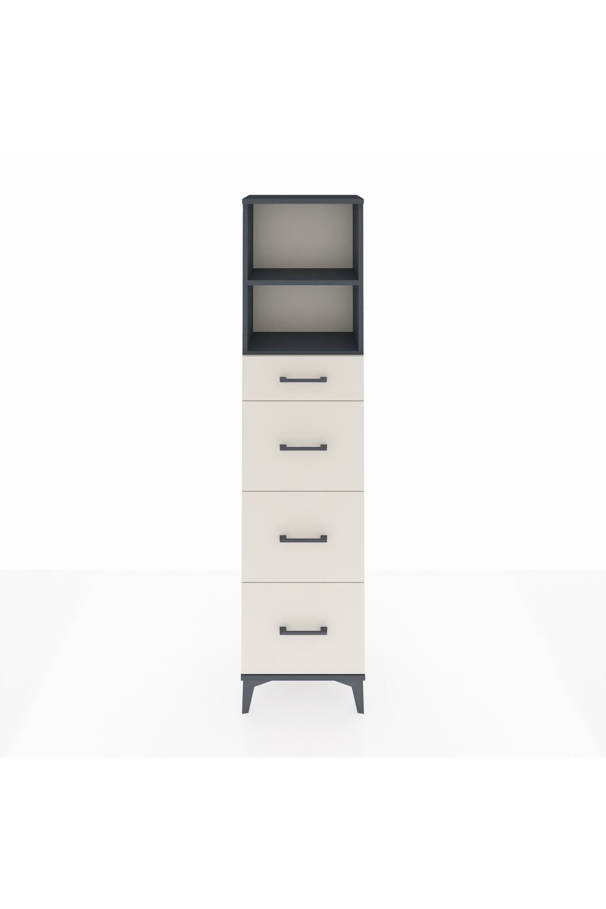 Arges Dolap 2 Raflı 4 Çekmeceli 44x30x182 - S22M051V4A