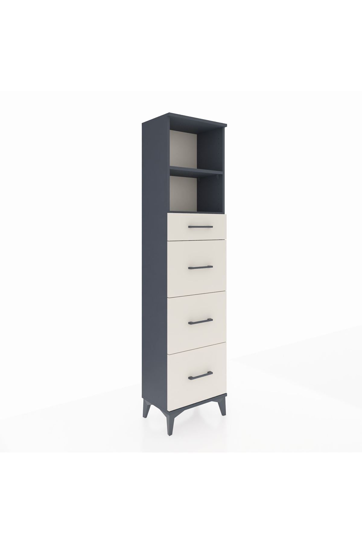 Arges Dolap 2 Raflı 4 Çekmeceli 44x30x182 - S22M051V4A