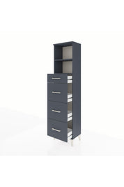Arges Dolap 2 Raflı 4 Çekmeceli 44x30x182 - S22M051V5A