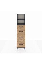 Arges Dolap 2 Raflı 4 Çekmeceli 44x30x182 - S22M051V6A