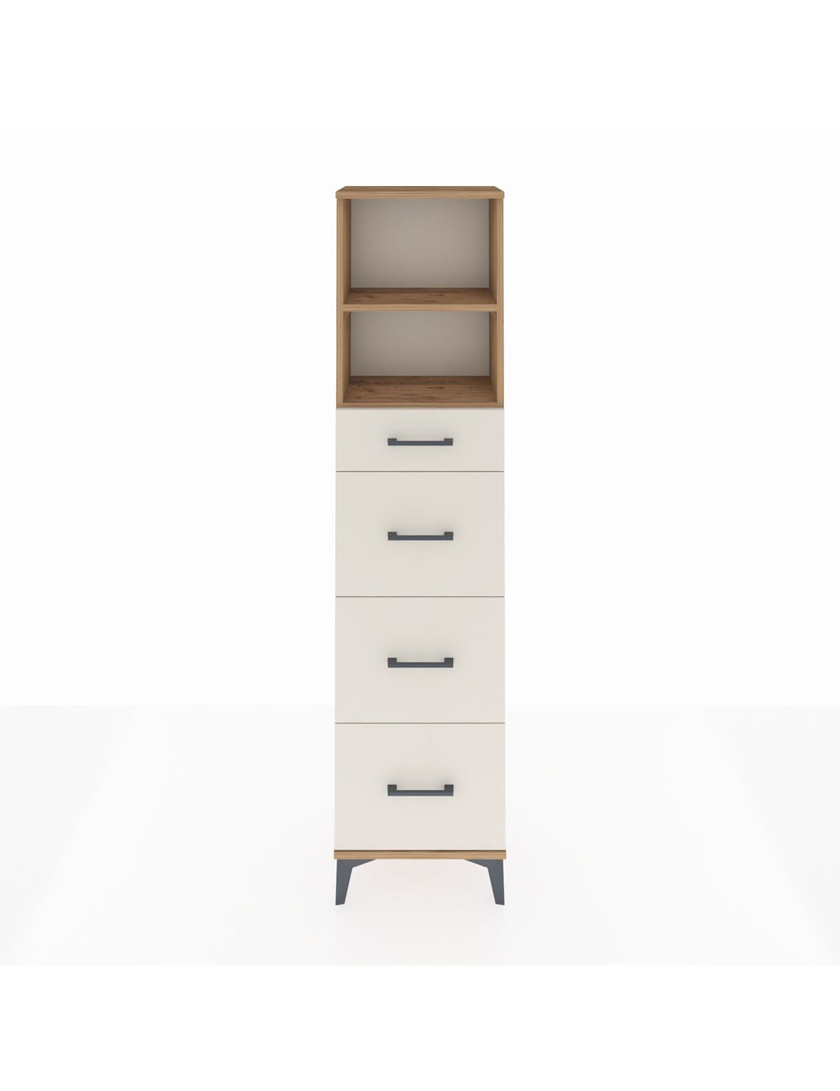Arges Dolap 2 Raflı 4 Çekmeceli 44x30x182 - S22M051V7A
