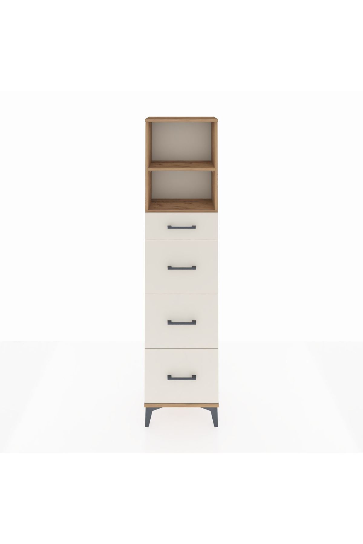 Arges Dolap 2 Raflı 4 Çekmeceli 44x30x182 - S22M051V7A