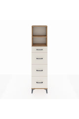 Arges Dolap 2 Raflı 4 Çekmeceli 44x30x182