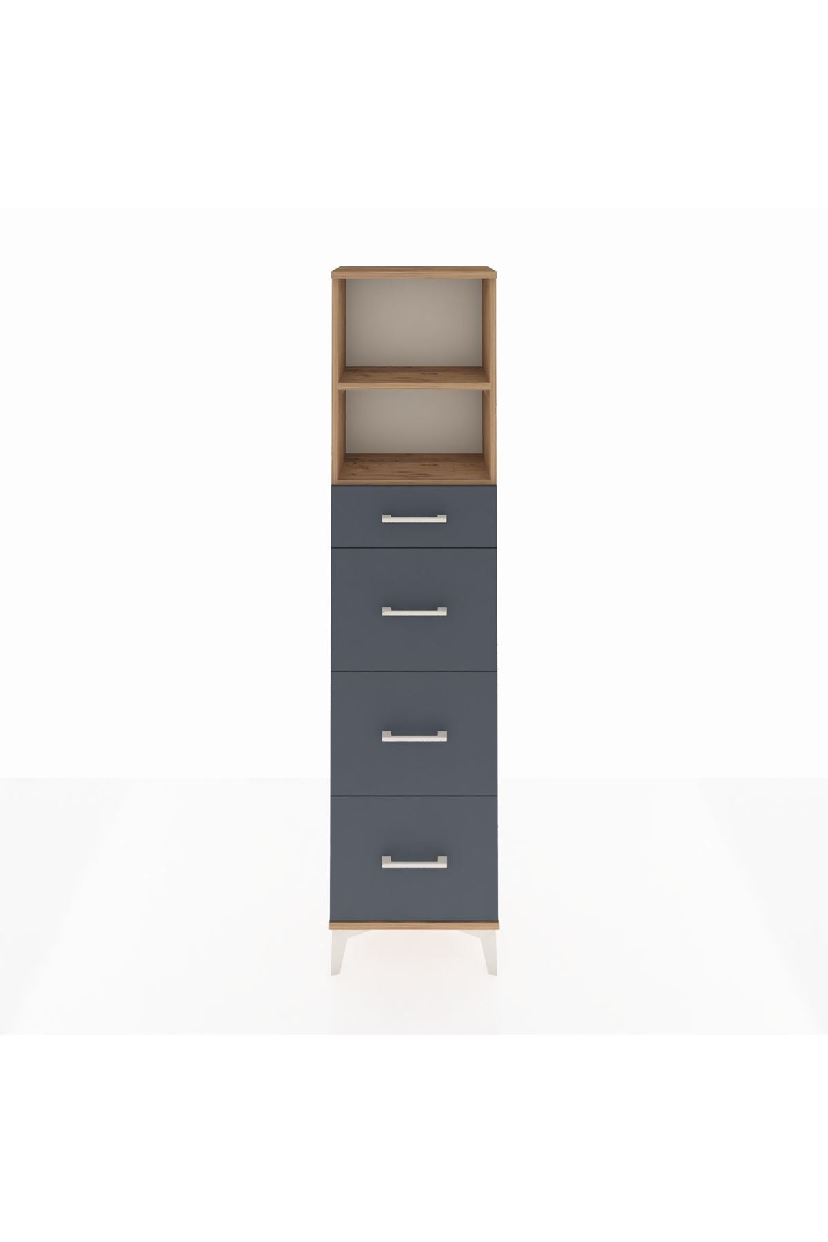 Arges Dolap 2 Raflı 4 Çekmeceli 44x30x182 - S22M051V8A