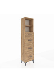 Arges Dolap 2 Raflı 4 Çekmeceli 44x30x182 - S22M051V9A
