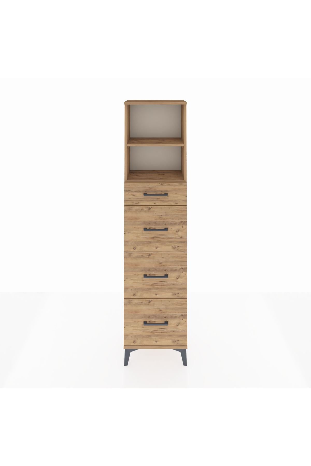 Arges Dolap 2 Raflı 4 Çekmeceli 44x30x182 - S22M051V9A