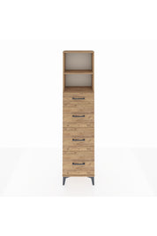Arges Dolap 2 Raflı 4 Çekmeceli 44x30x182 - S22M051V9A