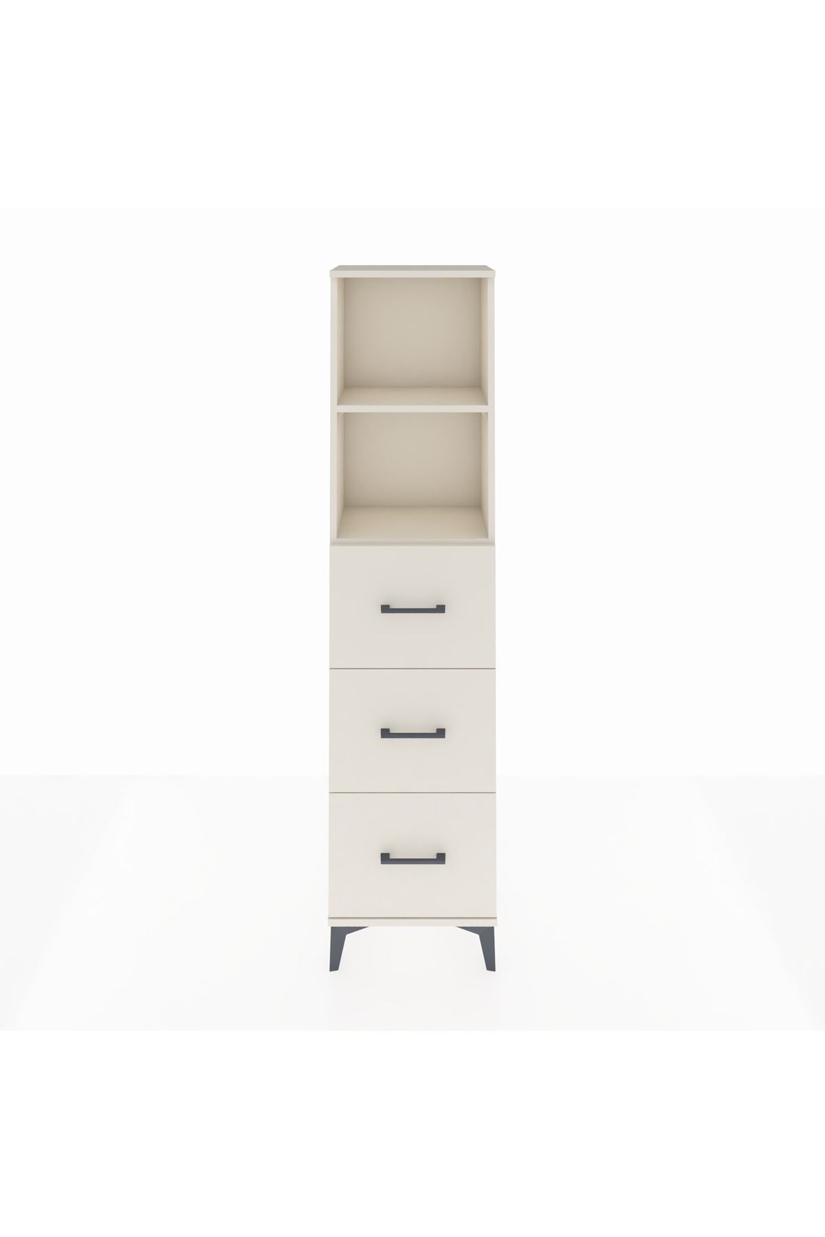 Arges Dolap 2 Raflı 3 Çekmeceli 44x30x182 - S22M052V1A
