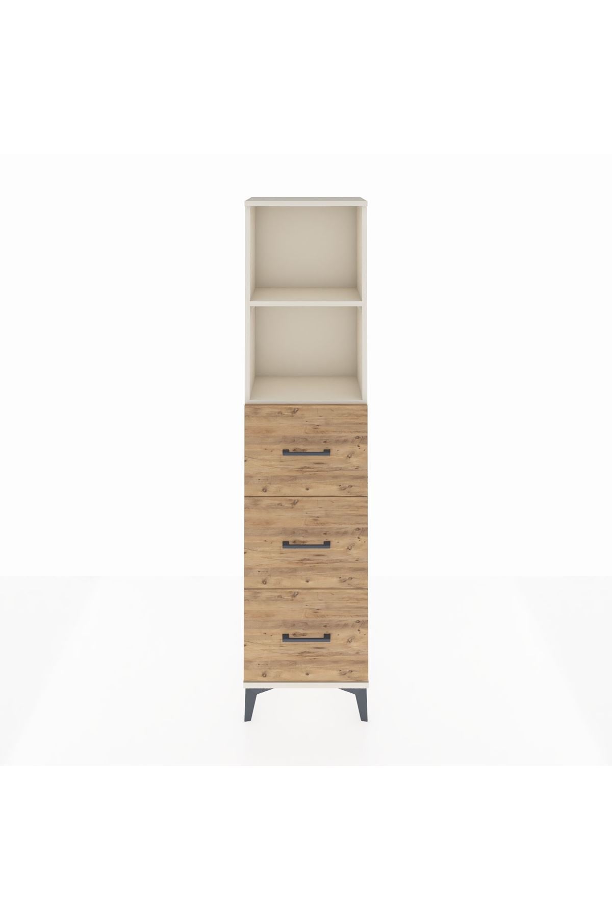 Arges Dolap 2 Raflı 3 Çekmeceli 44x30x182 - S22M052V3A
